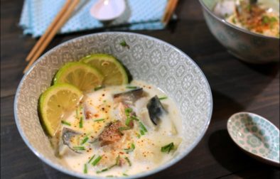 filets de maquereau au bouillon thaï coco citronnelle