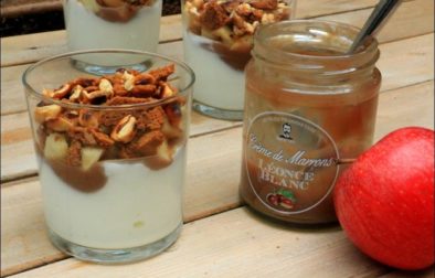 verrines d'automne à la confiture de châtaigne