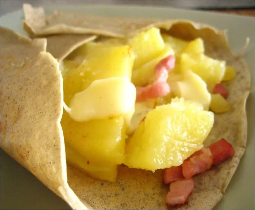 galette pomme de terre reblochon lardon