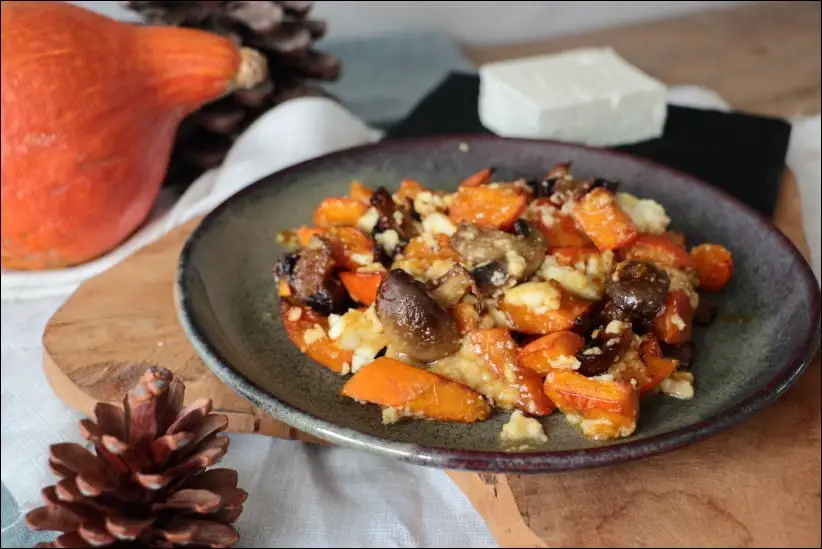 potimarron rôti à lal feta et miel