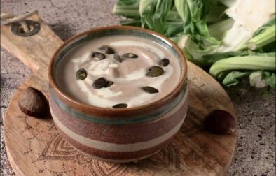 velouté de chou-fleur aux châtaignes