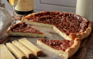 tarte au comté et vin blanc de François-Régis Gaudry