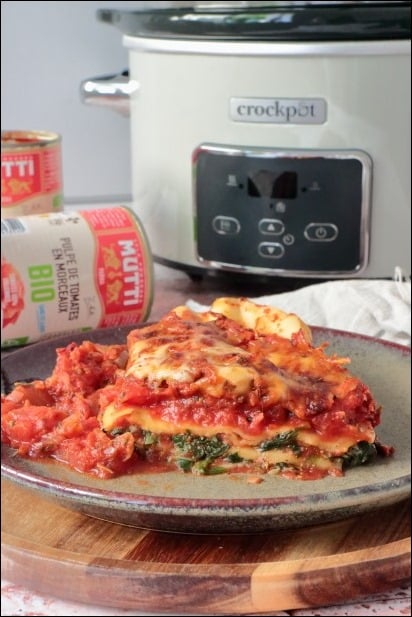 lasagne tomate epinards mijoteuse