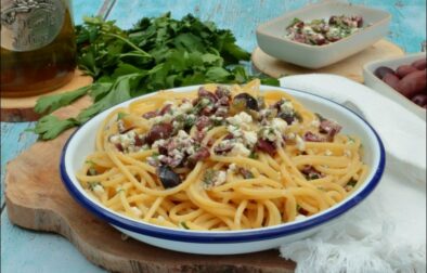 spaghetti des cyclades de Julie Andrieu
