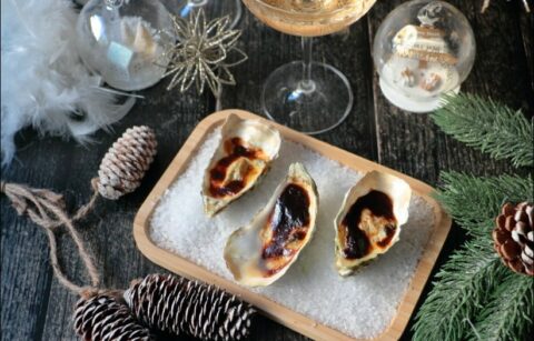 huîtres chaudes gratinées au camembert