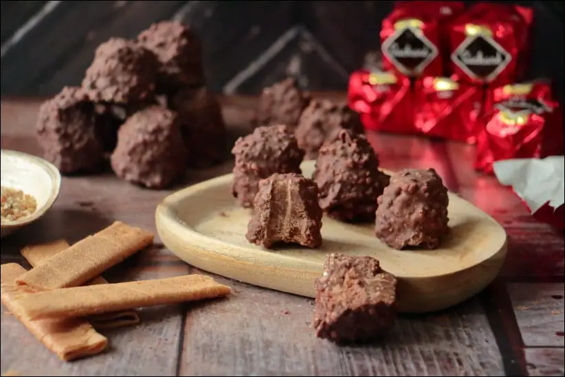 rochers praliné façon rochers suchard