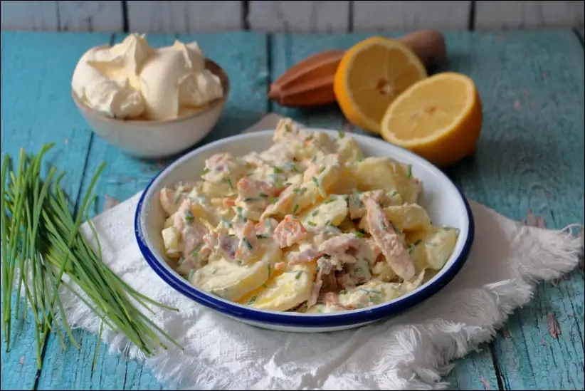 salade de pommes de terre au haddock