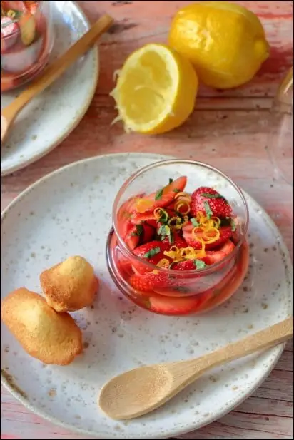 fraise basilic et citron