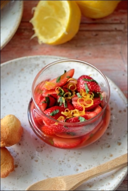 fraise basilic et citron limoncello