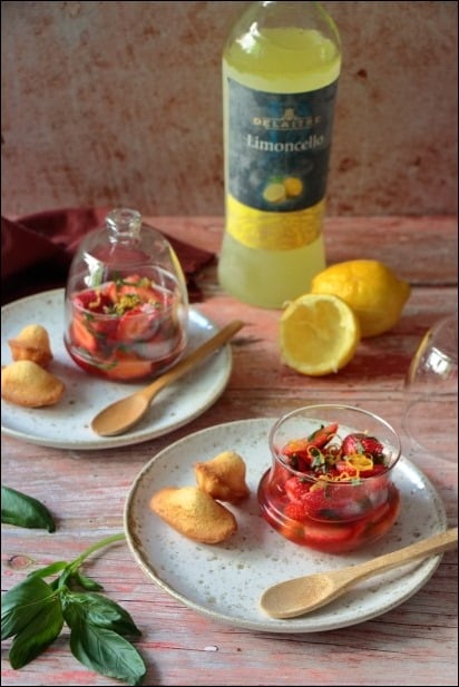 fraises au basilic