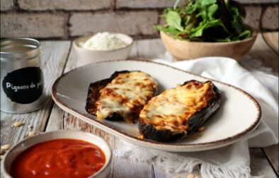 aubergines farcies façon parmigiana