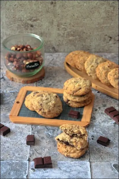 recette de cookies aux pépites de chocolat