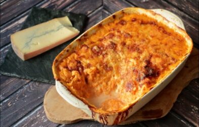 purée de courge gratinée au morbier