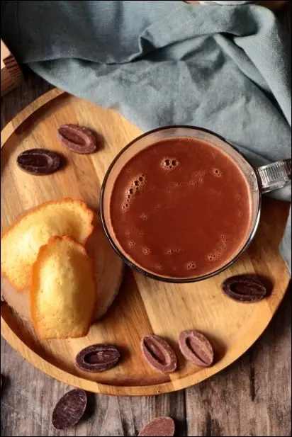 chocolat chaud avec vrai chocolat